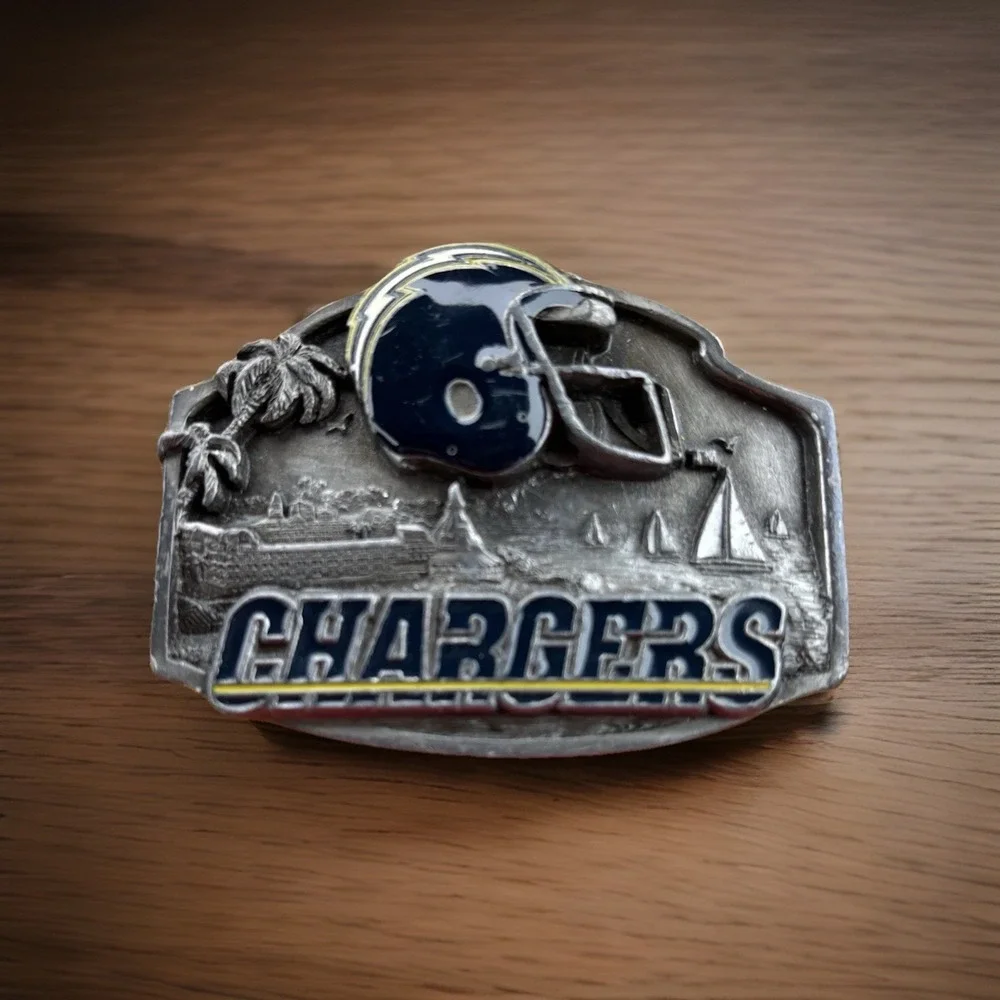 Vtg San Diego Chargers Belt Buckle 1988 Siskiyou NFL Football Limited Edition
